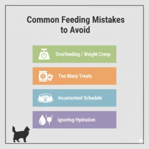 Common feeding mistakes to avoid when giving a high-protein diet to a Maine Coon cat